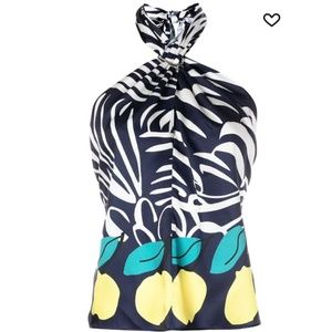 STAUD Melon Halter Blouse NWT